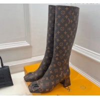 Lowest Price Louis Vuitton Shake Heel High Boots 5.5cm Monogram Canvas 821034