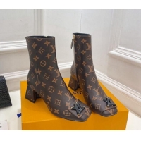 Discount Louis Vuitton Shake Heel Ankle Boots 5.5cm in Monogram Canvas 821043