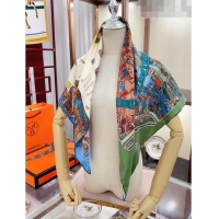 Pretty Style Hermes Silk Sqaure Scarf 90x90cm H61569 Green 2023