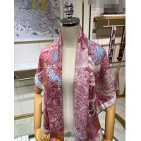 Promotional Hermes Retour a la Nature Cashmere & Silk Square Shawl Scarf 140cm H3095 Pink 2023