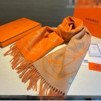 Trendy Design Hermes Long Scarf 40x195cm H082201 Orange 2023