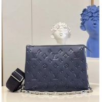 Big Discount Louis Vuitton Original Leather Coussin PM M21198 Navy Blue