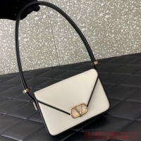 Well Crafted VALENTINO GARAVANI LETTER SMALL BAG 0M59 WHITE&BLACK