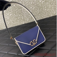 Famous Brand VALENTINO GARAVANI LETTER SMALL BAG 0M59 dark blue