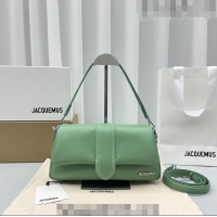 Inexpensive Jacquemus Le Bambimou Puffed Flap Bag in Soft Padded Lambskin 2084 Khaki Green 2023