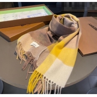 Top Grade Burberry Cashmere Long Scarf 30x180cm BR09051 Yellow 2023