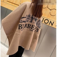 Unique Grade Burberry Cashmere Cape BR09053 Brown 2023