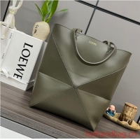 Buy Discount Loewe Original Leather Shoulder bag 052316 Khaki