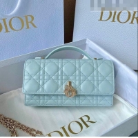 Super Quality Dior Miss Dior Mini Bag in Placid Blue Cannage Lambskin CD8054 2023