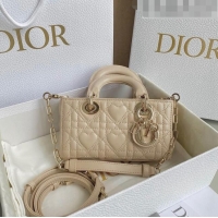 Top Quality Dior Lady D-Joy Micro Bag in Cannage Lambskin with Heart Motif Sand CD8057 Beige 2023