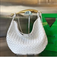 Trendy Design Bottega Veneta Medium Sardine Bag in Intrecciato Leather 754988 White 2023