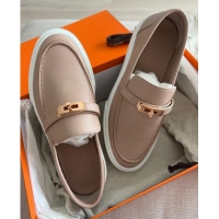 ​Most Popular Hermes Game Slip-on Sneaker In Calfskin Leather H5844 Nude