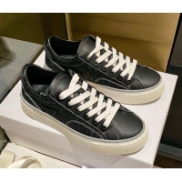 Luxury Dior x Denim Tears Sneakers in Oblique Fabric and Suede Black 831054