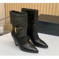 Low Cost Saint Laurent Nike Ankle Boots in Calfskin and Monogram 8.5cm Black 091154