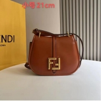 Buy Inexpensive Fendi Cmon Mini leather bag 8BS082 Brown