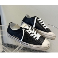 Classic Hot Golden Goose V-Star 2 sneakers in vintage-effect leather Black 607008