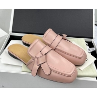 Modern Loewe Gate Calfskin Flat Mules Pink 032865