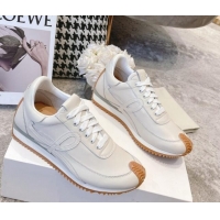 Top Grade Loewe Flow Runner Sneakers in Calfskin White 506055