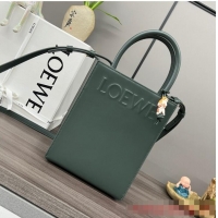 Famous Brand Loewe Original Leather Shoulder Handbag 652307 Green