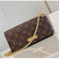 Buy Discount Louis Vuitton Monogram Canvas Wallet On Chain Lily M82509