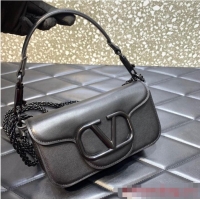 Promotional VALENTINO GARAVANI MINI LOCO Calf leather Shoulder Bag 1W2B0G black