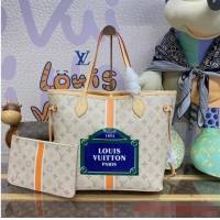 Inexpensive Louis Vuitton Neverfull MM M23501 Beige