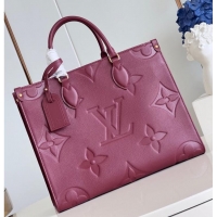 Top Quality Louis Vuitton Monogram Empreinte OnTheGo MM M46601 Wine Red