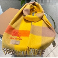 Reasonable Price Burberry Cashmere Long Scarf 32x180cm BR09132 Yellow 2023