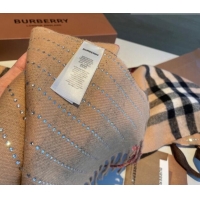 Low Cost Burberry Check Scarf with Crystals 0919 Brown 2023