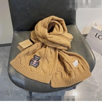 Buy Discount Burberry Knit Long Scarf with Bear 35x175cm BR09191 Brown 2023