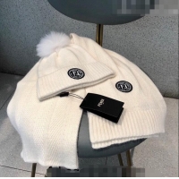 Trendy Design Fendi Knit Hat and Scarf Set F0919 White 2023