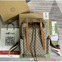 Top Quality GUCCI BACKPACK WITH DOUBLE G 710859 Brown