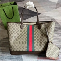 Buy Inexpensive GUCCI OPHIDIA GG LARGE TOTE BAG 726755 Brown