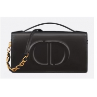 New Fashion Dior CD SIGNATURE MINI BAG Black Calfskin with Embossed CD Signature S2209U