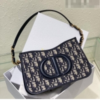 Cheapest Dior CD SIGNATURE HOBO MINI BAG Blue Dior Oblique Jacquard S2213UTZ