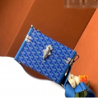 Popular Style Goyard Cassette Trunk Bag GY8821 Light Blue 