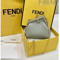 Inexpensive Design Fendi First Nano Bag Charm in Nappa Leather 80018S Light Green 2023