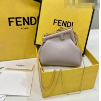 Super Quality Fendi First Nano Bag Charm in Nappa Leather Powder 80018S Nude 2023