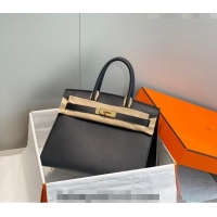 Promotional Hermes Epsom Birkin 30cm Bag 0616 Black/Gold