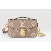 Grade Design Louis Vuitton Monogram Empreinte Pochette Metis East West M46596 Tourterelle Gray