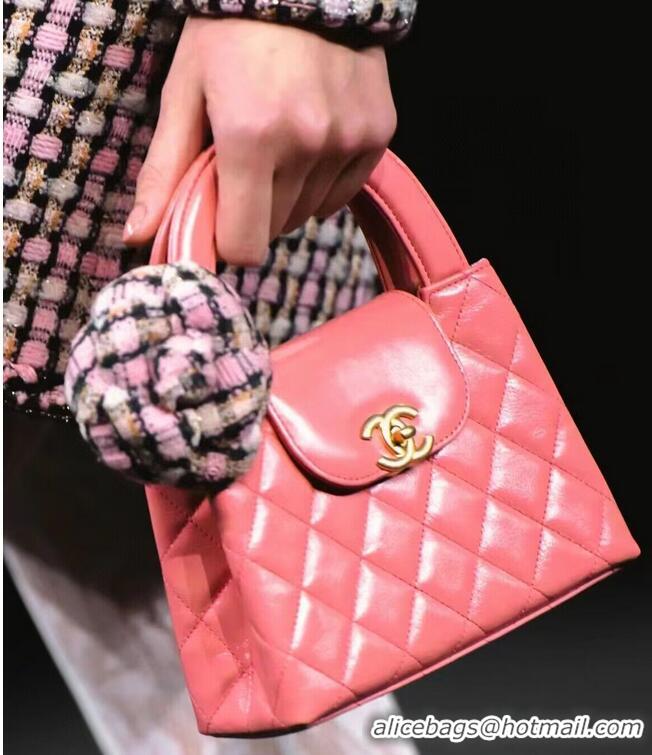 Best Price Chanel 23k Vintage Kelly Original Leather Top Handle Bag AS4416 Pink