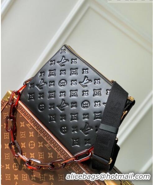 Reasonable Price Louis Vuitton Coussin PM Bag with Tortoise Chain M22614 Black