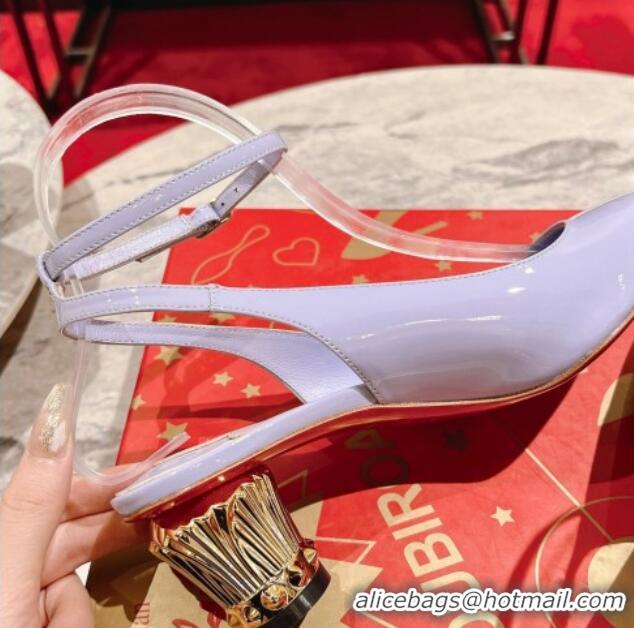 Best Price Christian Louboutin Lipsita Jane Pumps 5.5cm in Skylight Purple Patent Leather 425096