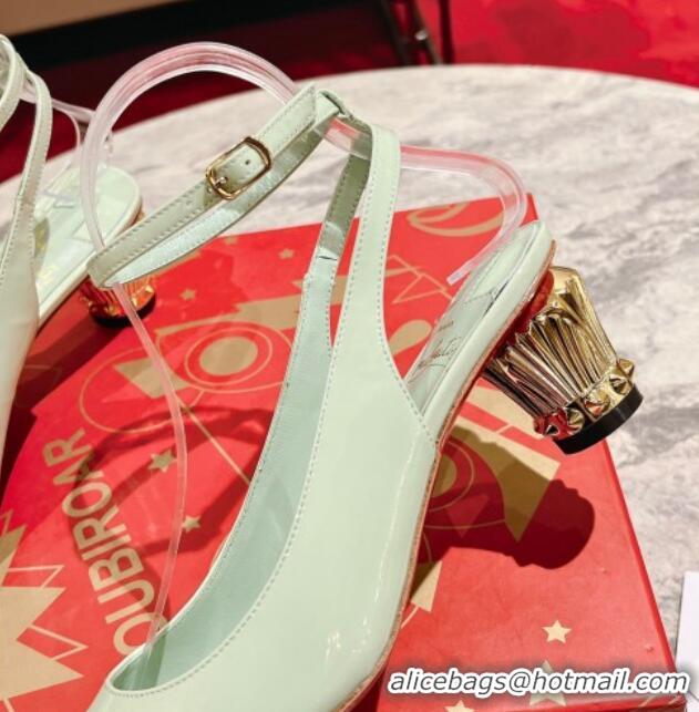 Good Quality Christian Louboutin Lipsita Jane Pumps 5.5cm in Studio Green Patent Leather 425097