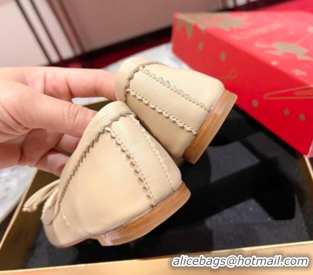 Unique Style Christian Louboutin Mamadrague Ballerinas Flat in Nappa Leather Nude 915033