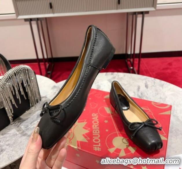 Good Looking Christian Louboutin Mamadrague Ballerinas Flat in Nappa Leather Black 915034