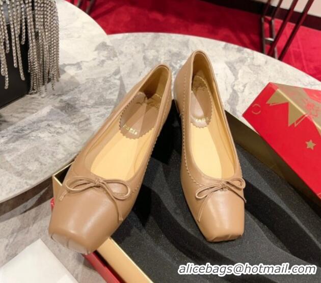 Trendy Design Christian Louboutin Mamadrague Ballerinas Flat in Nappa Leather Brown 915035