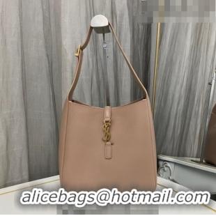 Promotional Saint Laurent LE 5 À 7 Soft Small Hobo Bag in Smooth Leather 713938 Rose Beige 2023