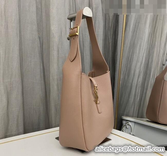 Promotional Saint Laurent LE 5 À 7 Soft Small Hobo Bag in Smooth Leather 713938 Rose Beige 2023