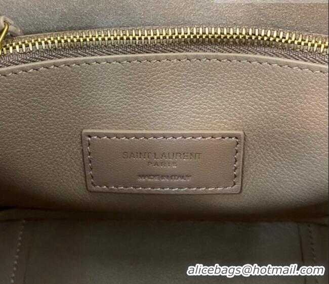 Promotional Saint Laurent LE 5 À 7 Soft Small Hobo Bag in Smooth Leather 713938 Rose Beige 2023